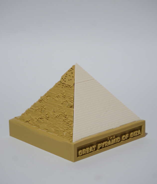 Giza Piramidi Dekoratif Öğretici Piramit Kesiti