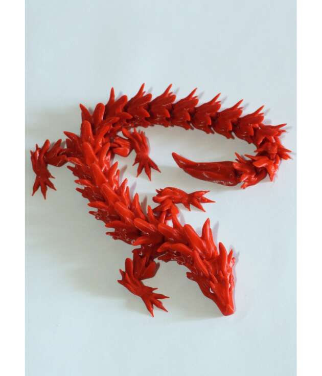 Eklemli Ejderha Kırmızı 48 cm